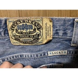 Vintage Lucky Brand Jeans Womans 12/31 - Low rise Bootleg - Zipper - Long Length